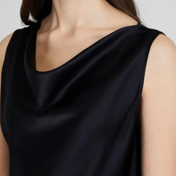 NWT Club Monaco 100% silk cami cowl neck top - Picture 4 of 7